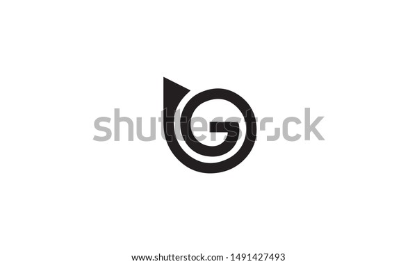 Alphabets Bg Gb B G Abstract Stock Vector (Royalty Free) 1491427493