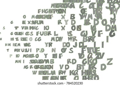 Alphabets letters background colorful, good for graphic design. Cartoon style vector.
