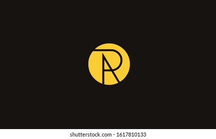 Alphabets RA or AR abstract letter mark vector logo template