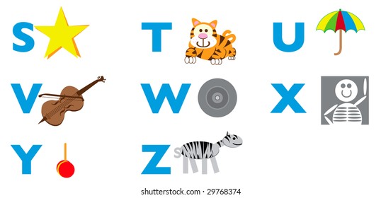 Alphabets S- Z