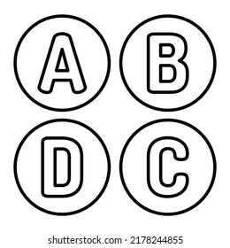 Alphabets Vector icon which is suitable for commercial work and easily modify or edit it

