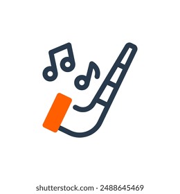 Alphorn for Oktoberfest Vector Icon