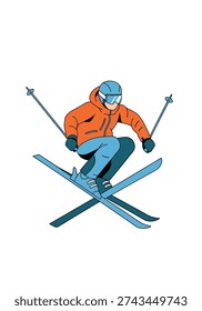 Alpine Airtime flat design vector
