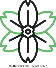 Alpin Vergiss mich nicht das Symbol Bild. Geeignet für mobile Anwendungen.