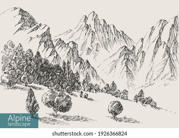 292,427 Sketches forest Images, Stock Photos & Vectors | Shutterstock