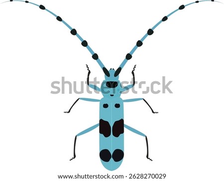 The Alpine longhorn beetle is a large longhorn beetle that is notable for its unique pattern.