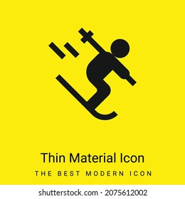Alpine minimal bright yellow material icon
