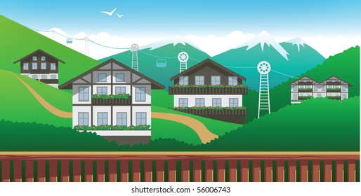 Alpine resort