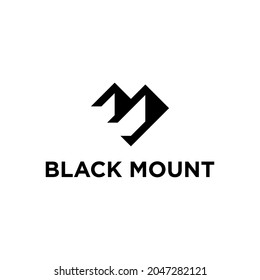 alpine wood, mountain logo design template