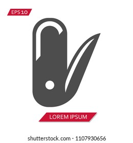 alpinist tools vector icon symbol