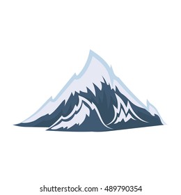 Alps Icon Flat Style Isolated On Stock Vector (Royalty Free) 624262397 ...