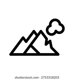 Alps Icon Vector Symbol Design Illustration