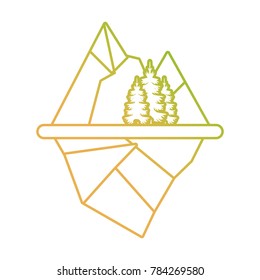 alps landscape icon