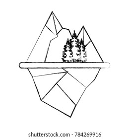 alps landscape icon