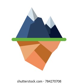 alps landscape icon
