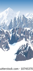 Alps mountain landscape at Europe Switzerland