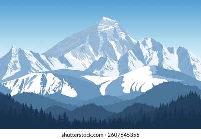 Alps mountain landscape at European Switzerland