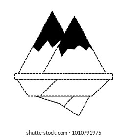 alps mountains icon 