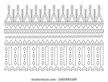 Al-Qatt Al-Asiri Inspired Geometric Pattern: Traditional Saudi Art Vector Illustration for Decorative Use