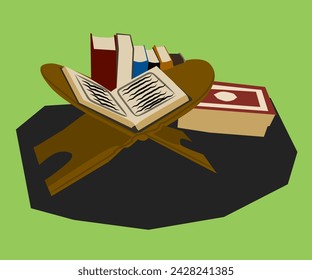 Alquran vector for design element illustration banner background and poster education
