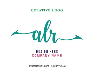 ALR lettering logo is simple, easy to understand and authoritative