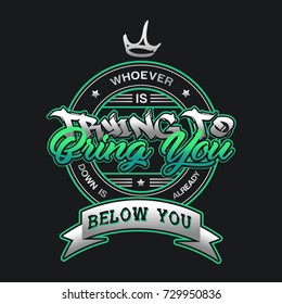 Already Below You Typography Design