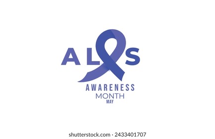 ALS awareness month. background, banner, card, poster, template. Vector illustration.