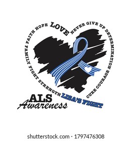 ALS Awareness T shirts Design Vector