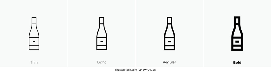 alsace icon. Thin, Light Regular And Bold style design isolated on white background