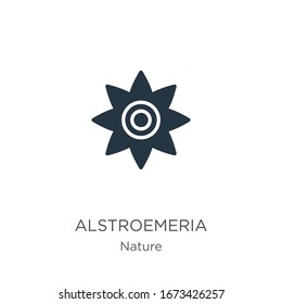 Alstroemeria icon vector. Trendy flat alstroemeria icon from nature collection isolated on white background. Vector illustration can be used for web and mobile graphic design, logo, eps10
