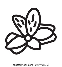 Alstroemeria Vector Line Icon Design