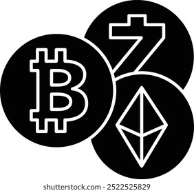 Alt Coin Icon or Illustration Representing Alternative Cryptocurrencies in the Digital Market