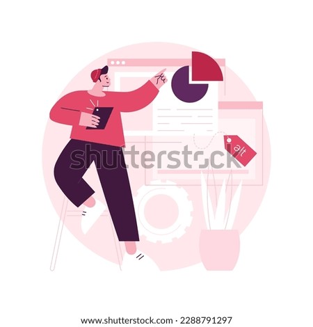 Alt tag optimization abstract concept vector illustration. Website optimization service, alt tag, page navigation, UI element design, menu bar, SEO image description, web search abstract metaphor.