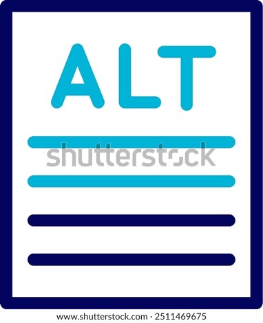 Alt text Blue Mixed Vector Icon Design