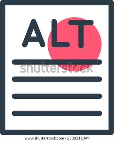 Alt text Line with small circle background