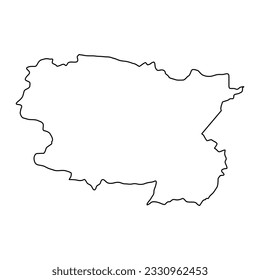 Alta Verapaz department map, administrative division of the country of Guatemala. Vector illustration.