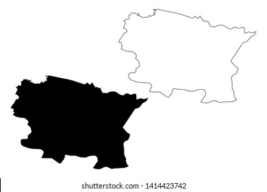 Alta Verapaz Department (Republic of Guatemala, Departments of Guatemala) map vector illustration, scribble sketch Alta Verapaz map