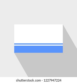 Altai Republic flag Long Shadow design vector