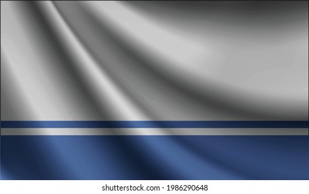 Altai Republic flag waving. background for patriotic and national design. vector illustration 