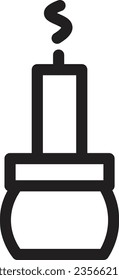 Altar Candle Celebration Outline Icon