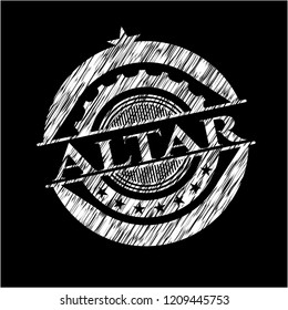 Altar chalk emblem