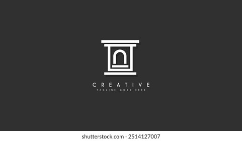 Altar, gate, portal logo design vector illustration