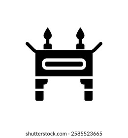 Altar Glyph Icon. Altar Icon