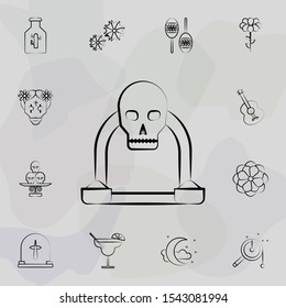 Altar icon. Dia de muertos icons universal set for web and mobile