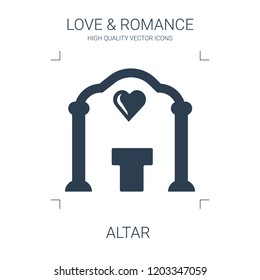 altar icon. high quality filled altar icon on white background. from love romance collection flat trendy vector altar symbol. use for web and mobile