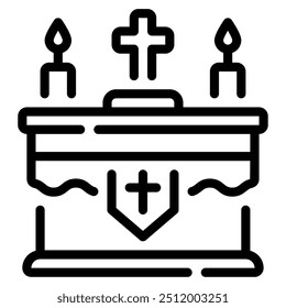 Altar icon for web, app, infographic, etc