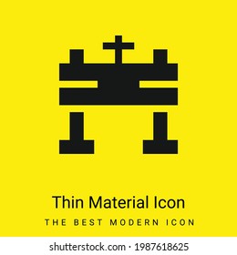 Altar minimal bright yellow material icon