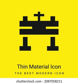 Altar minimal bright yellow material icon