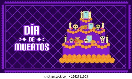 Altar, o ofrenda, día de los muertos.