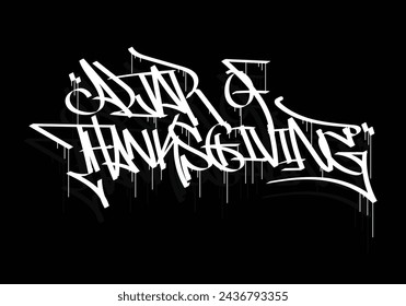 ALTAR OF THANKSGIVING word graffiti tag style